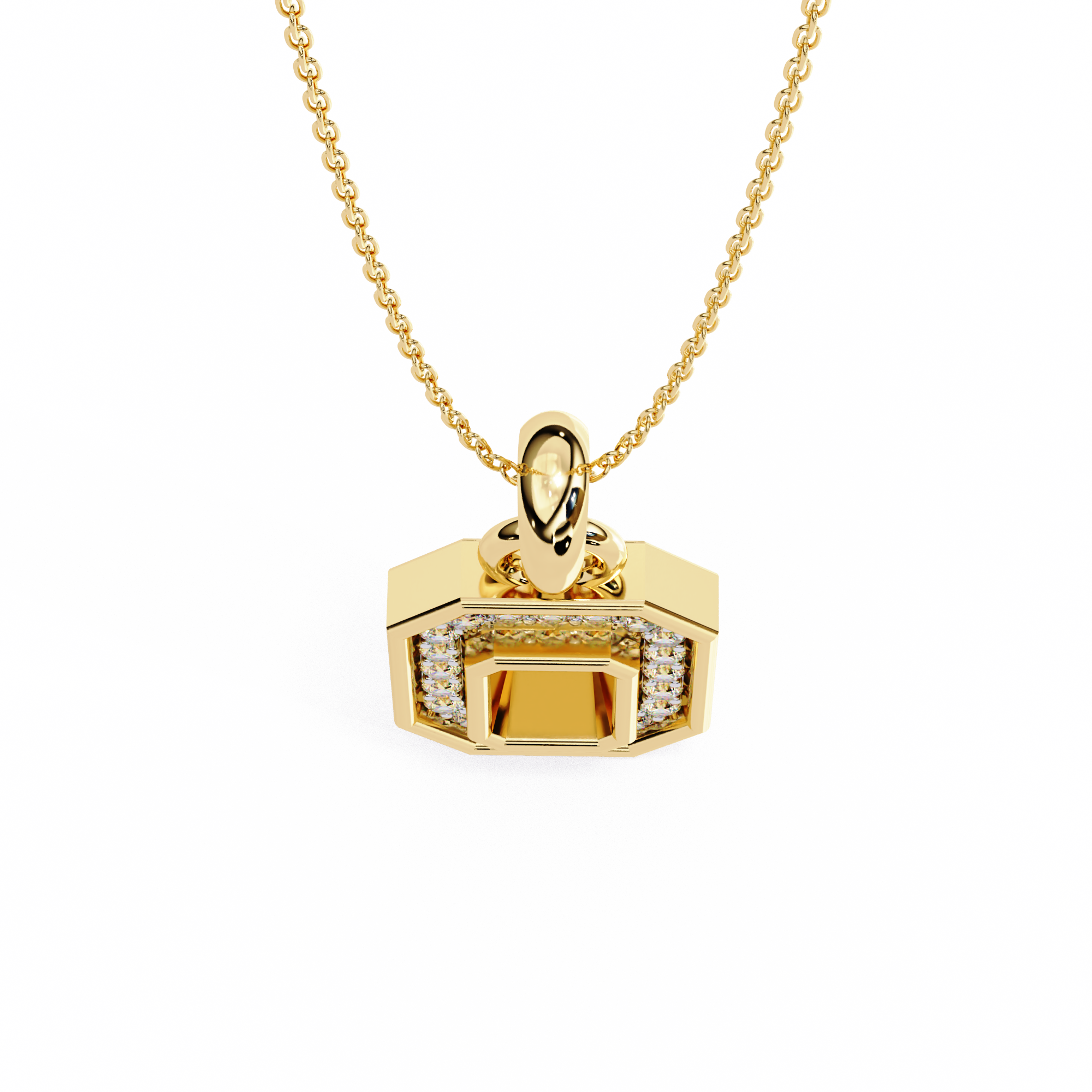 Solitairekart 0.16ct Natural Diamond Pendant-HI Color, VS-SI Clarity
